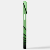 Art Deko Sonne in Grün iPhone Hülle (Rechte Seite)