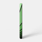 Art Deko Sonne in Grün Samsung Galaxy Hülle (Linke Seite)