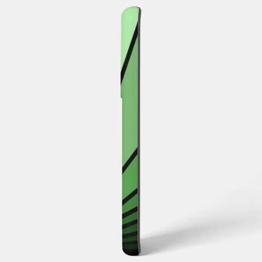 Art Deko Sonne in Grün Samsung Galaxy Hülle (Rückseite (Horizontal))