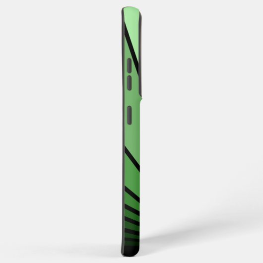 Art Deko Sonne in Grün Samsung Galaxy Hülle (Rechte Seite)