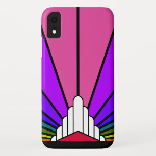Art Deko Sonne in Regenbogen iPhone / iPad Gehäuse Case-Mate iPhone Hülle