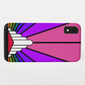 Art Deko Sonne in Regenbogen iPhone / iPad Gehäuse Case-Mate iPhone Hülle (Rückseite (Horizontal))
