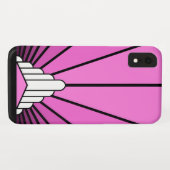 Art Deko Sonne in rosa iPhone / iPad Gehäuse Case-Mate iPhone Hülle (Rückseite (Horizontal))