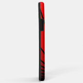 Art Deko Sonne in Rot Case-Mate iPhone Hülle (Hinten/Rechts)