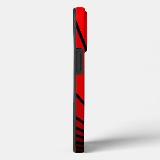 Art Deko Sonne in Rot Case-Mate iPhone Hülle (Rückseite / Rechts)