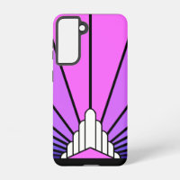 Art Deko Sonne lila & rosa