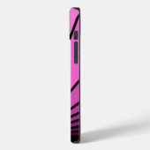 Art Deko Sonne pink Case-Mate iPhone Hülle (Rückseite / Links)