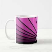 Art Deko Sonne pink Kaffeetasse (Links)