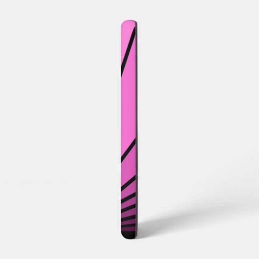 Art Deko Sonne pink Samsung Galaxy Hülle (Linke Seite)