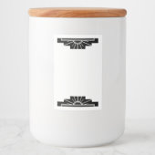 Art Deko Sonnenelement in Schwarz Lebensmitteletikett (Vorderseite)