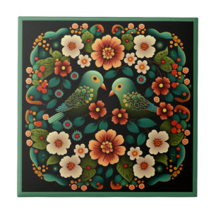 Art Deko Stil Blume Muster Keramik Fliesen