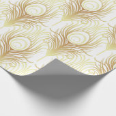 Art Deko Stil geometrische nahtlose Muster in schw Geschenkpapier (Ecke)