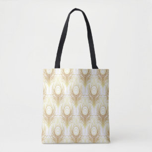 Art Deko Stil geometrische nahtlose Muster in schw Tasche