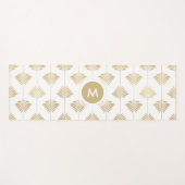 Art-Deko Stilisierte Muster Yogamatte (Vorderseite (Horizontal))