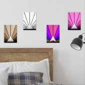 Art Deko sun Bilderwand Sets (Schlafzimmer)