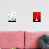 Art Deko sun Bilderwand Sets (Wohnzimmer)