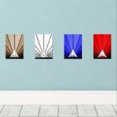 Art Deko sun Bilderwand Sets (Holzboden)