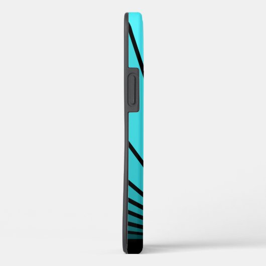 Art Deko sun in aqua Case-Mate iPhone Hülle (Rückseite / Rechts)