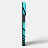 Art Deko sun in aqua Case-Mate iPhone Hülle (Rückseite / Rechts)