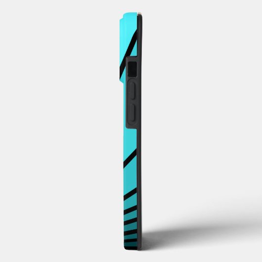 Art Deko sun in aqua Case-Mate iPhone Hülle (Rückseite / Links)