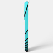 Art Deko sun in aqua Samsung Galaxy Hülle (Rückseite (Horizontal))