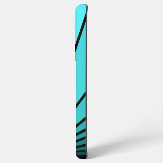 Art Deko sun in aqua Samsung Galaxy Hülle (Rückseite (Horizontal))