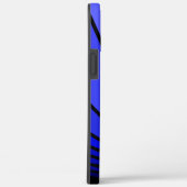 Art Deko Sun in blau Case-Mate iPhone Hülle (Rückseite / Rechts)