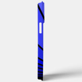 Art Deko Sun in blau Case-Mate iPhone Hülle (Rückseite / Rechts)