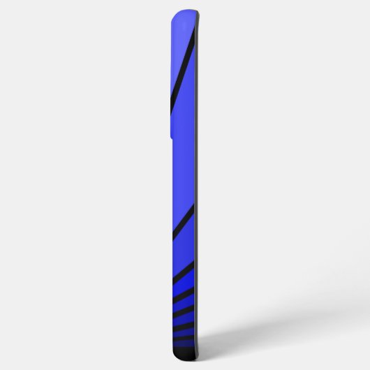 Art Deko Sun in blau Samsung Galaxy Hülle (Rückseite (Horizontal))