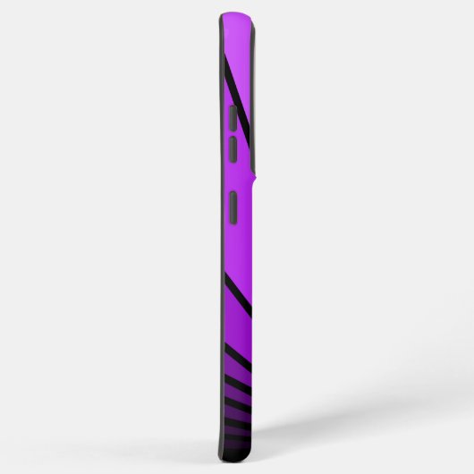 Art Deko Sun in lila Samsung Galaxy Hülle (Rechte Seite)