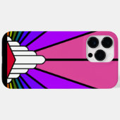 Art Deko Sun in Regenbogen Case-Mate iPhone Hülle (Rückseite (Horizontal))