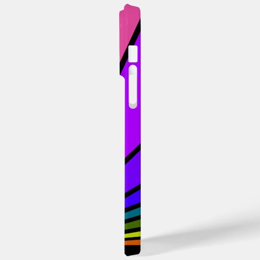 Art Deko Sun in Regenbogen Case-Mate iPhone Hülle (Rückseite / Links)