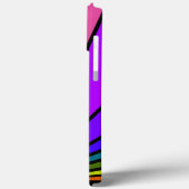 Art Deko Sun in Regenbogen Case-Mate iPhone Hülle (Rückseite / Links)