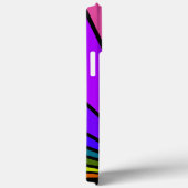 Art Deko Sun in Regenbogen Case-Mate iPhone Hülle (Rückseite / Rechts)