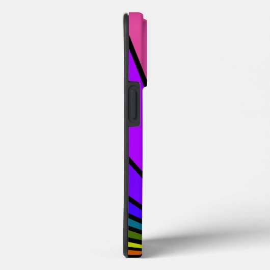 Art Deko Sun in Regenbogen Case-Mate iPhone Hülle (Rückseite / Rechts)