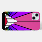 Art Deko Sun in Regenbogen Case-Mate iPhone Hülle (Rückseite (Horizontal))