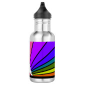 Art Deko Sun in Regenbogen Edelstahlflasche (Rechts)