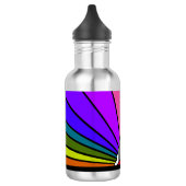 Art Deko Sun in Regenbogen Edelstahlflasche (Links)
