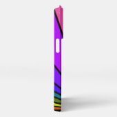 Art Deko Sun in Regenbogen iPhone Hülle (Rechte Seite)