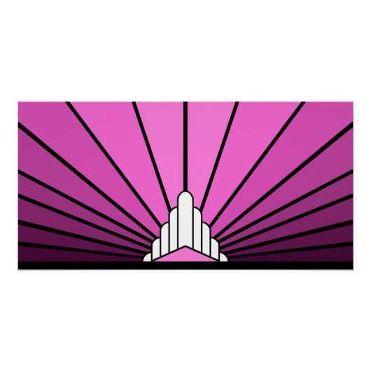 Art Deko sun pink (Vorderseite)