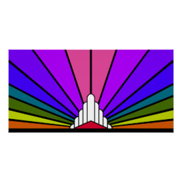 Art Deko sun rainbow