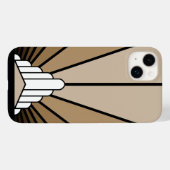 Art Deko sun tan Case-Mate iPhone Hülle (Rückseite (Horizontal))