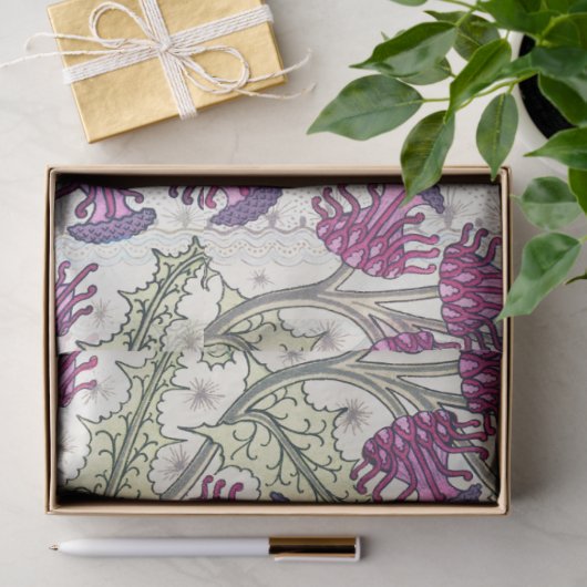 Art Deko thistle Seidenpapier (Geschenk)