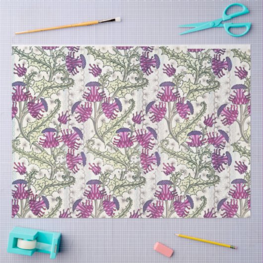Art Deko thistle Seidenpapier (Basteln)