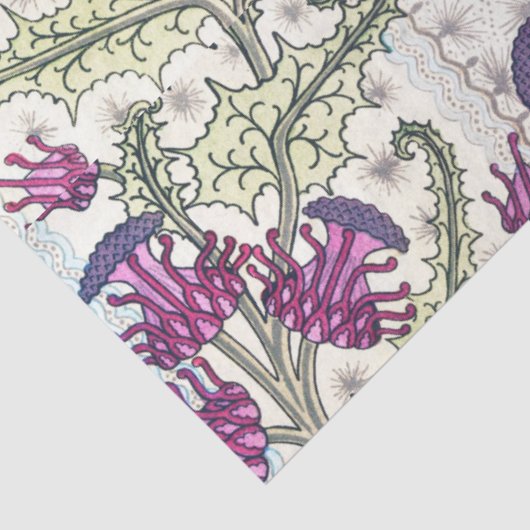 Art Deko thistle Seidenpapier (Ausschnitt)