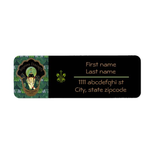 Art Deko verschleiert Frau Vintag (Vorne)