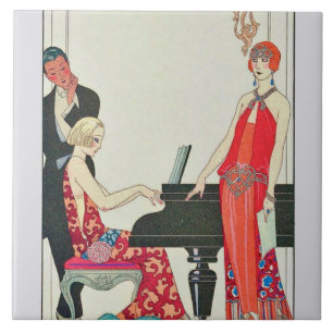 Art Deko Vintage Dekoration Keramik Fliesen