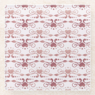 Art Deko, Vintage elegante Tapete. Glasuntersetzer