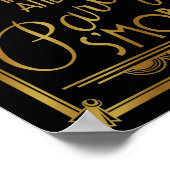 art Deko wedding, s'more Party Schild, gold, gatsb (Ecke)