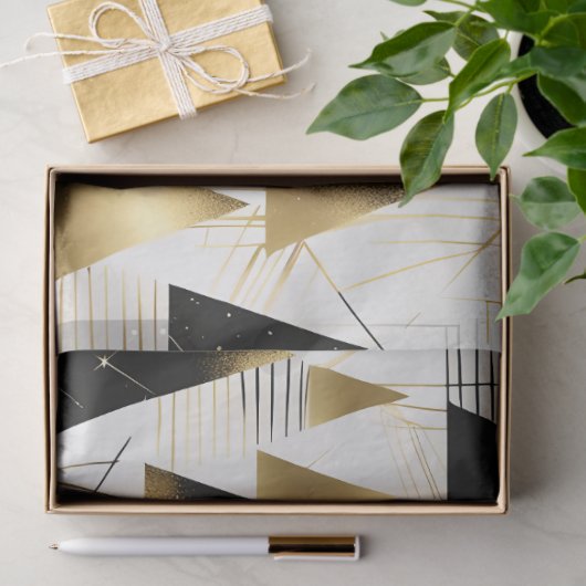 Art Deko Weihnachtsbaumpapier Seidenpapier (Geschenk)